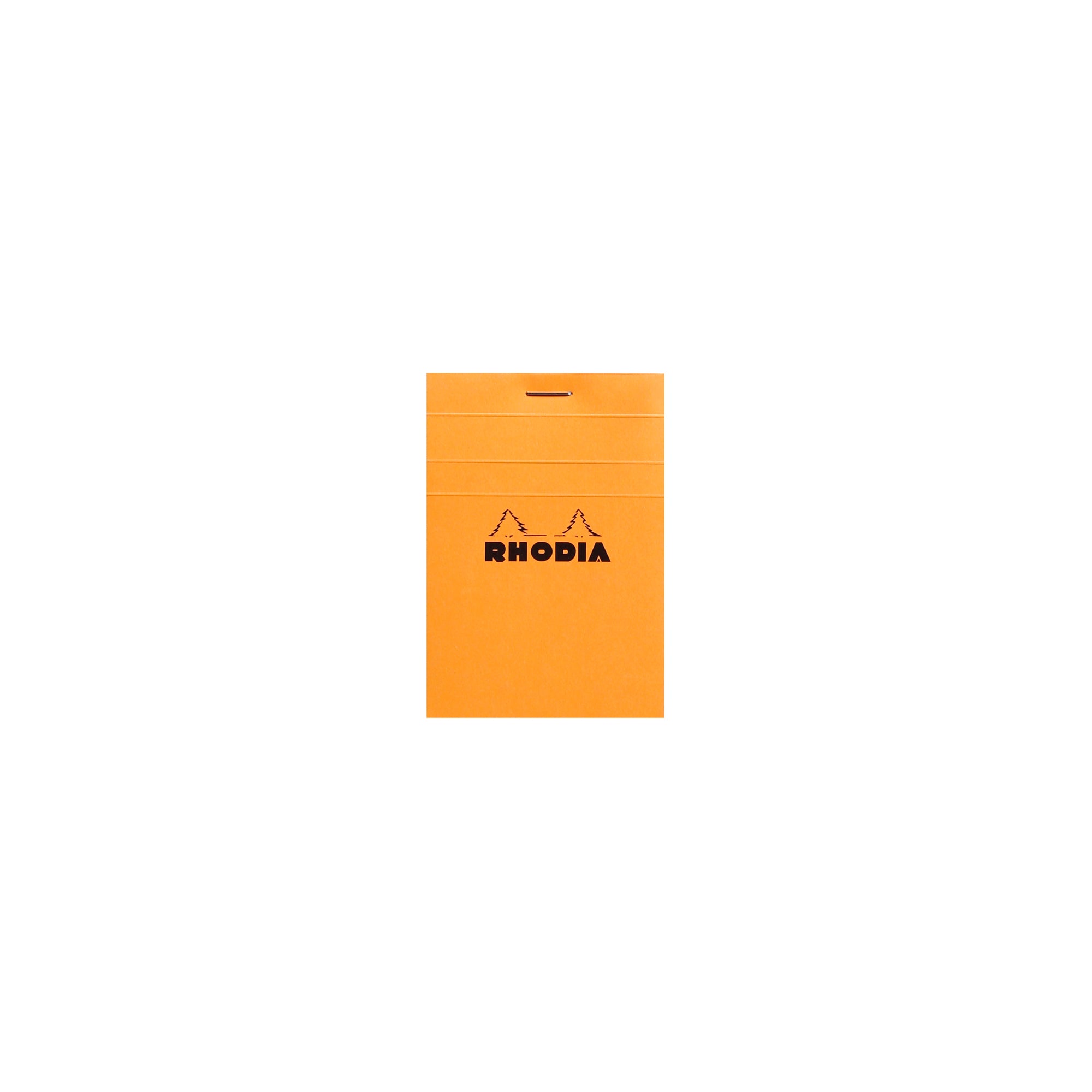 No. 11 Head Stapled Notepad A7 Grid Orange