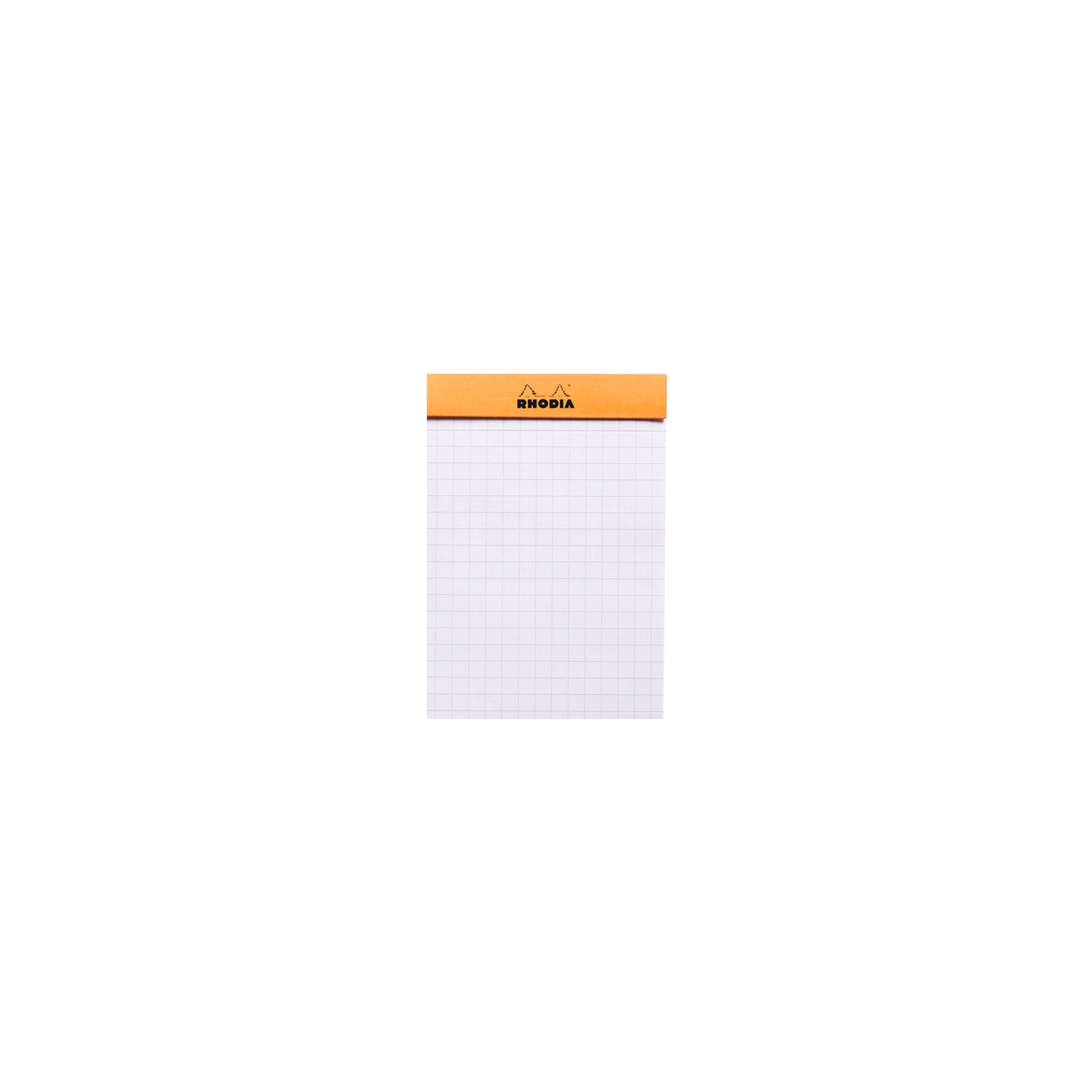 No. 11 Head Stapled Notepad A7 Grid Orange