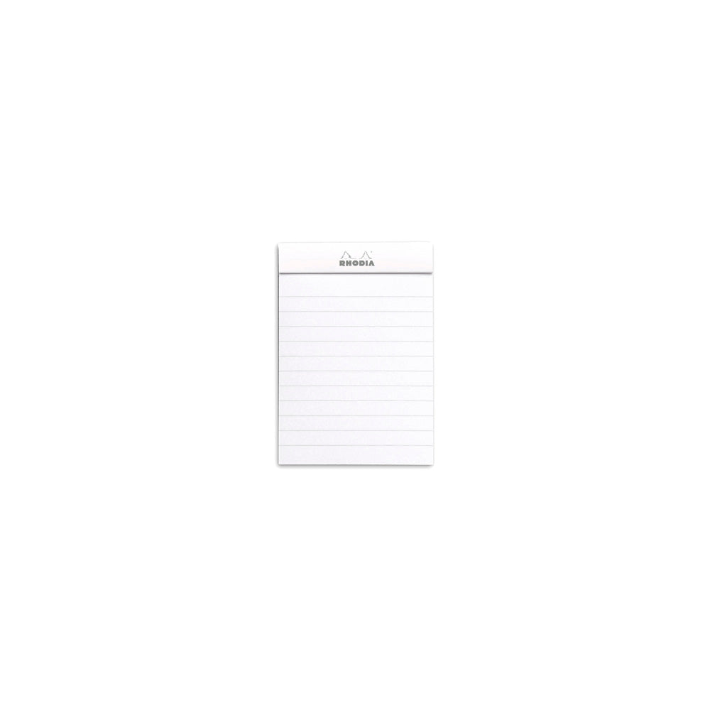 No. 11 Head Stapled Notepad A7 Lined White