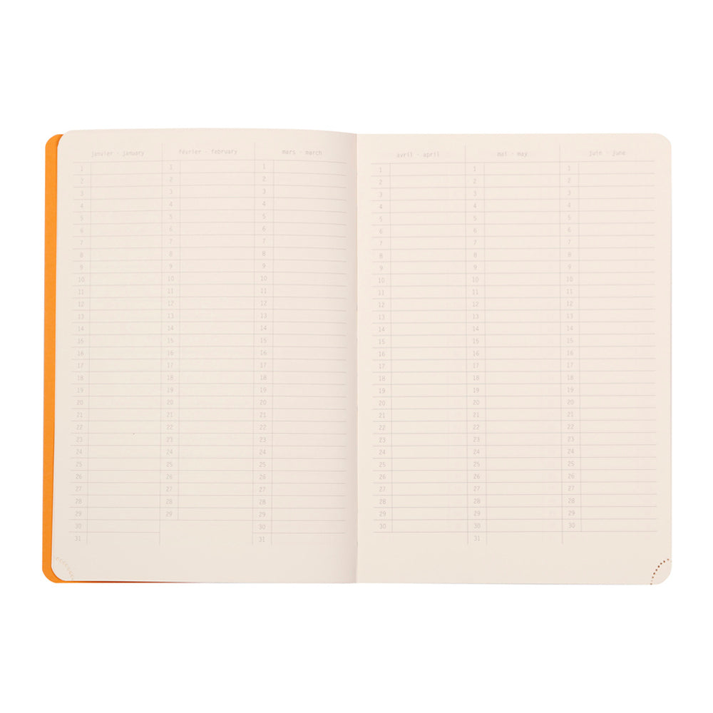 Rhodiarama 365 Perpetual Undated Planner A5 Black