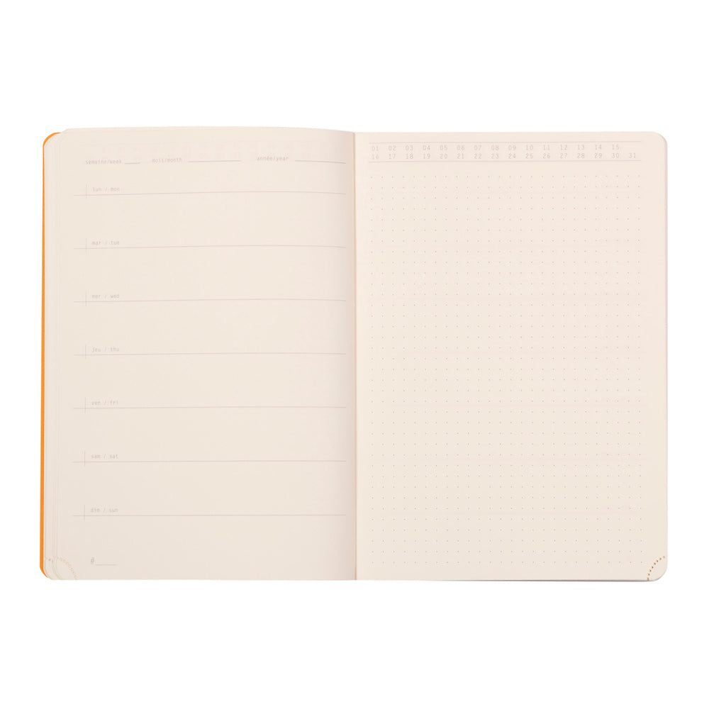 Rhodiarama 365 Perpetual Undated Planner A5 Black