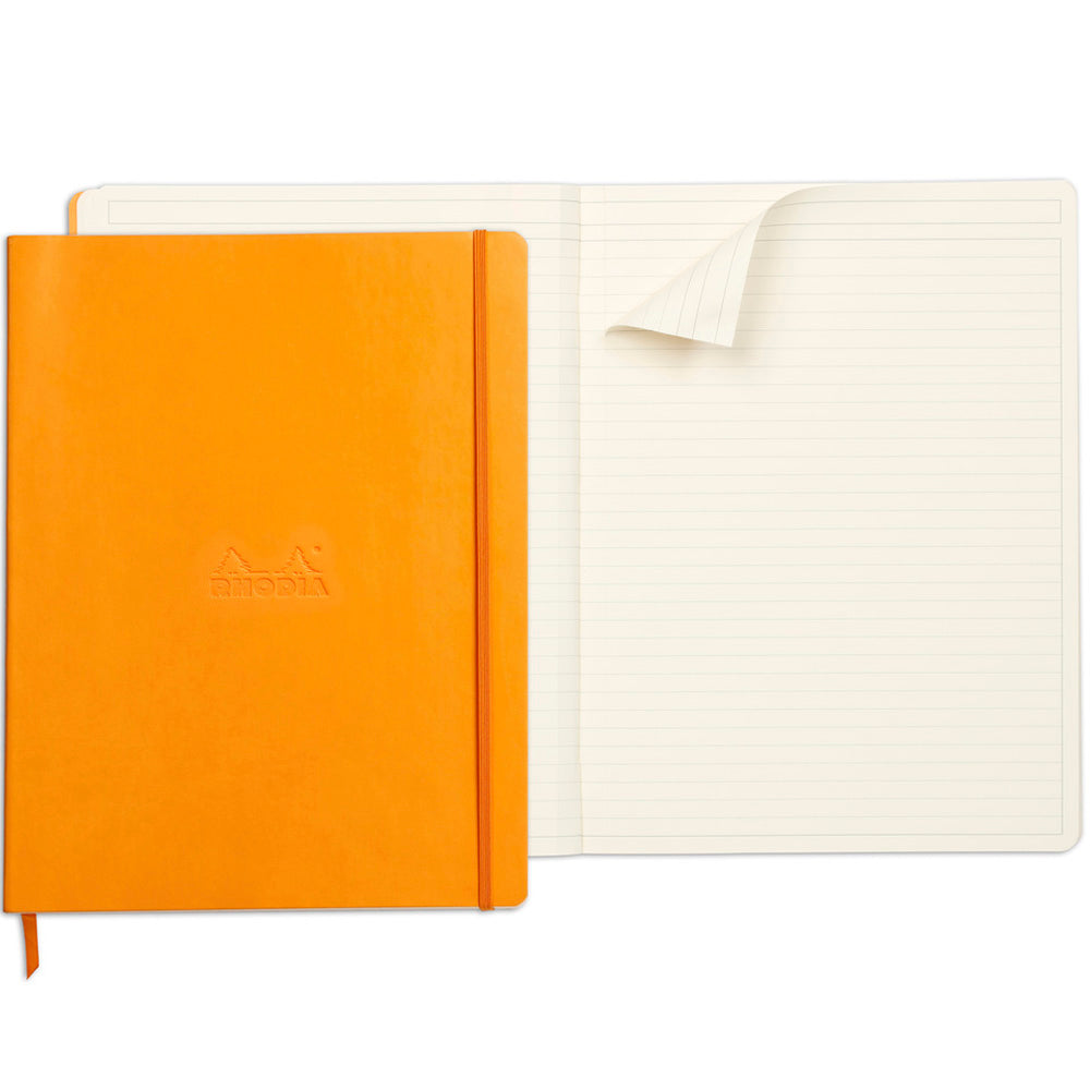 Rhodiarama Classic Softcover Notebook A4+ Lined Orange