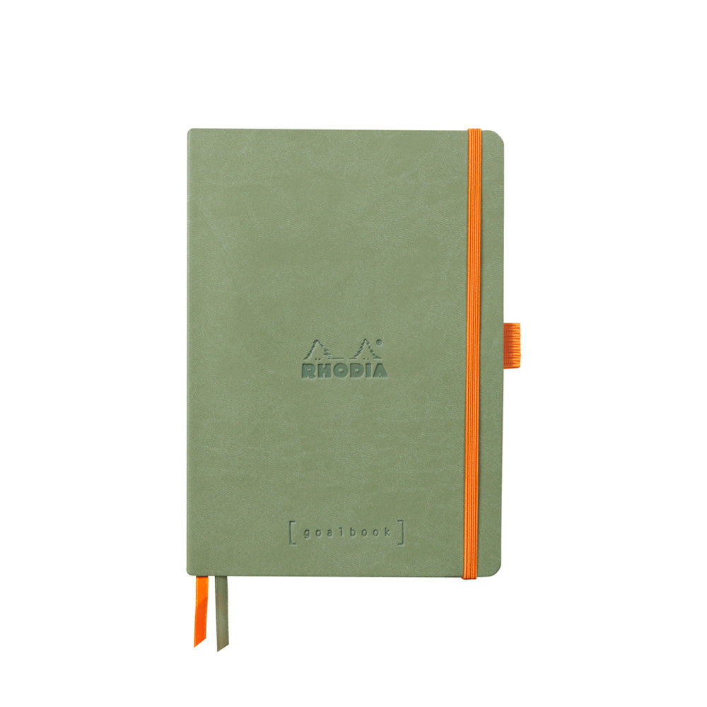 Rhodiarama Goalbook Softcover A5 Dot Grid Celadon Green