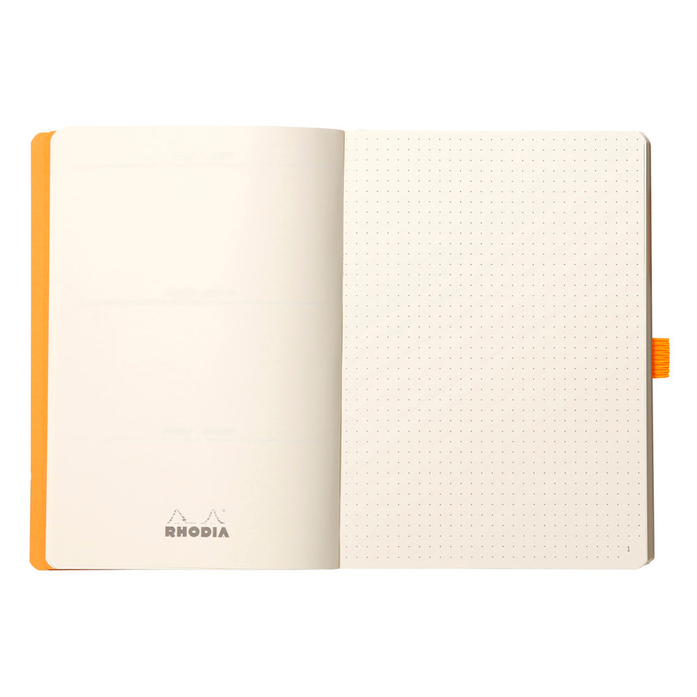 Rhodiarama Goalbook Softcover A5 Dot Grid Celadon Green
