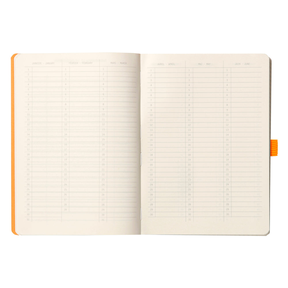 Rhodiarama Goalbook Softcover A5 Dot Grid Peacock