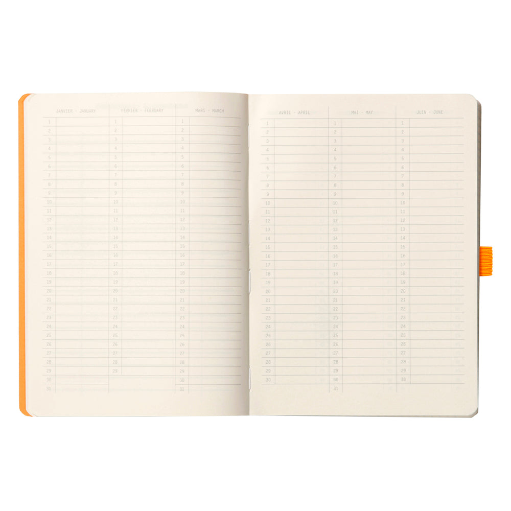 Rhodiarama Goalbook Softcover A5 Dot Grid Midnight Blue (Dark Navy)