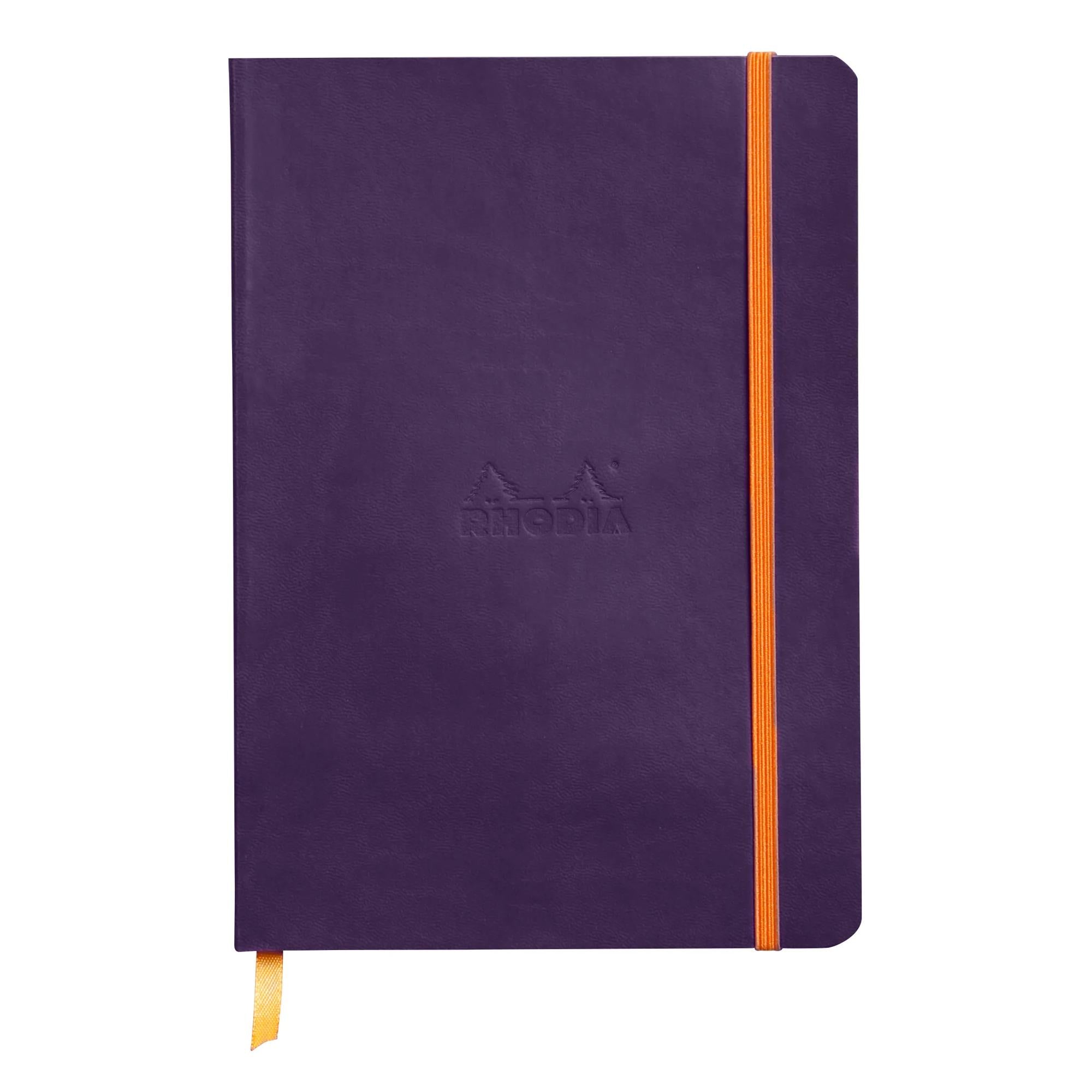 Rhodiarama Classic Softcover Notebook A5 Lined Eggplant