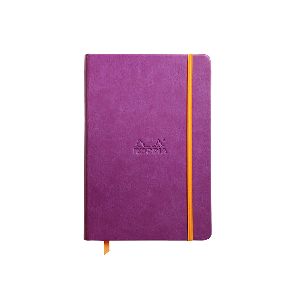 Rhodiarama Classic Hardcover Notebook A5 Lined Purple