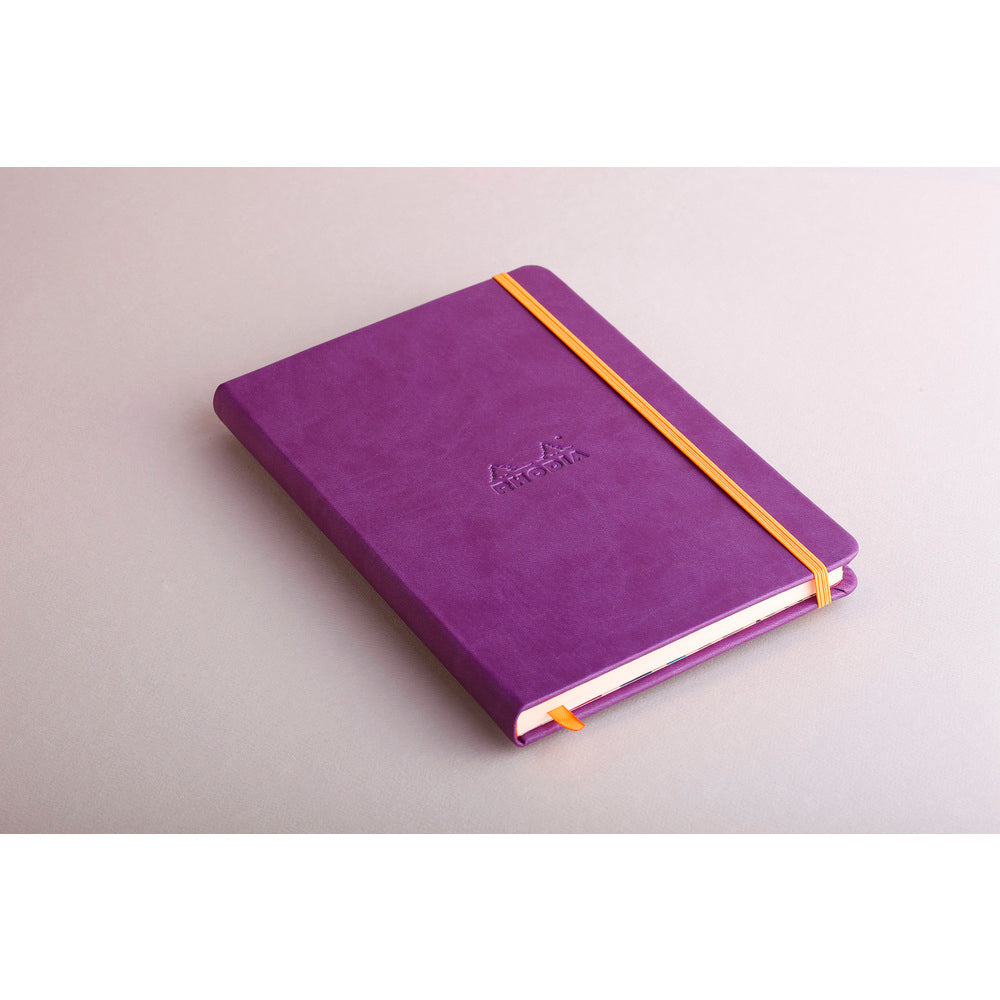 Rhodiarama Classic Hardcover Notebook A5 Lined Purple