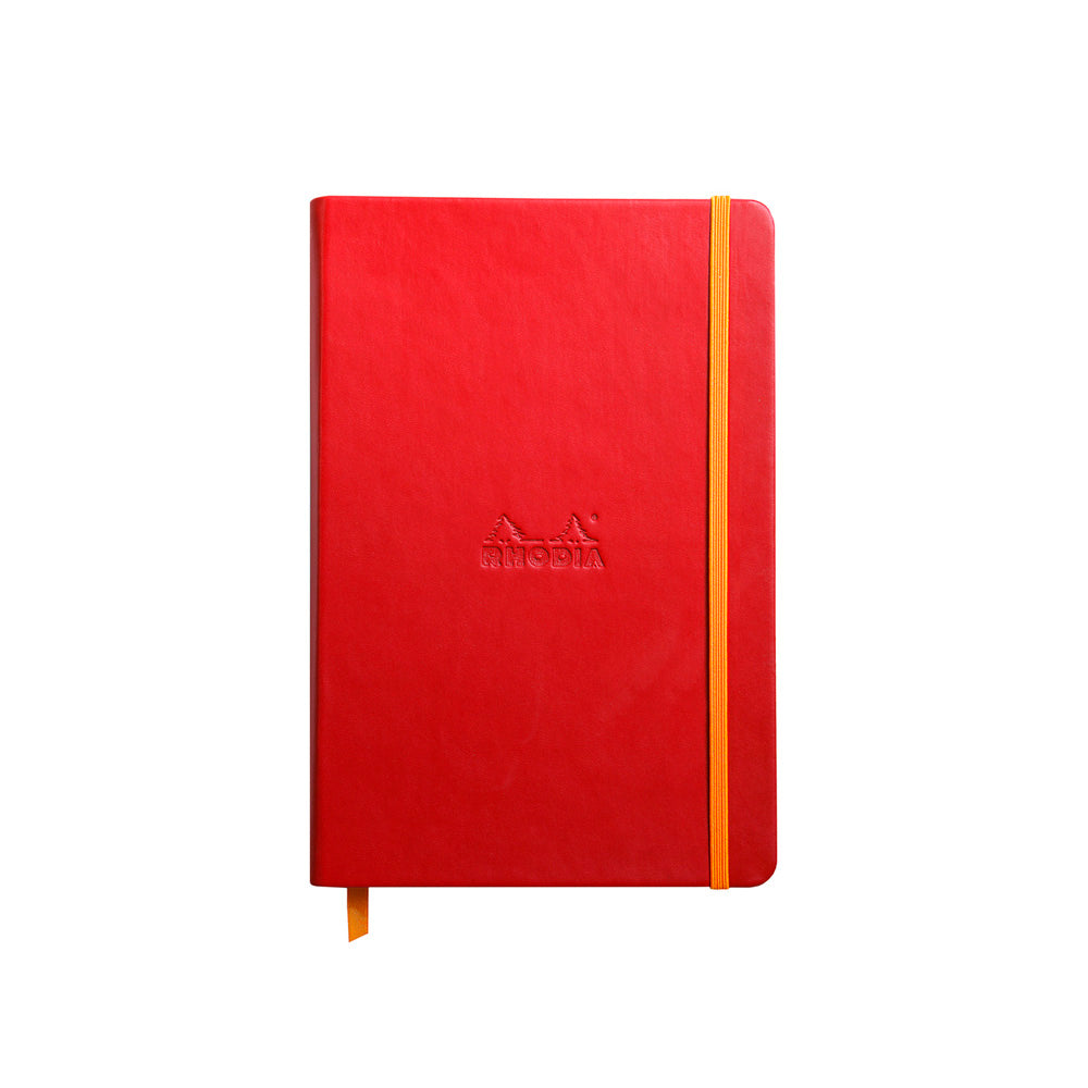 Rhodiarama Classic Hardcover Notebook A5 Lined Poppy Red