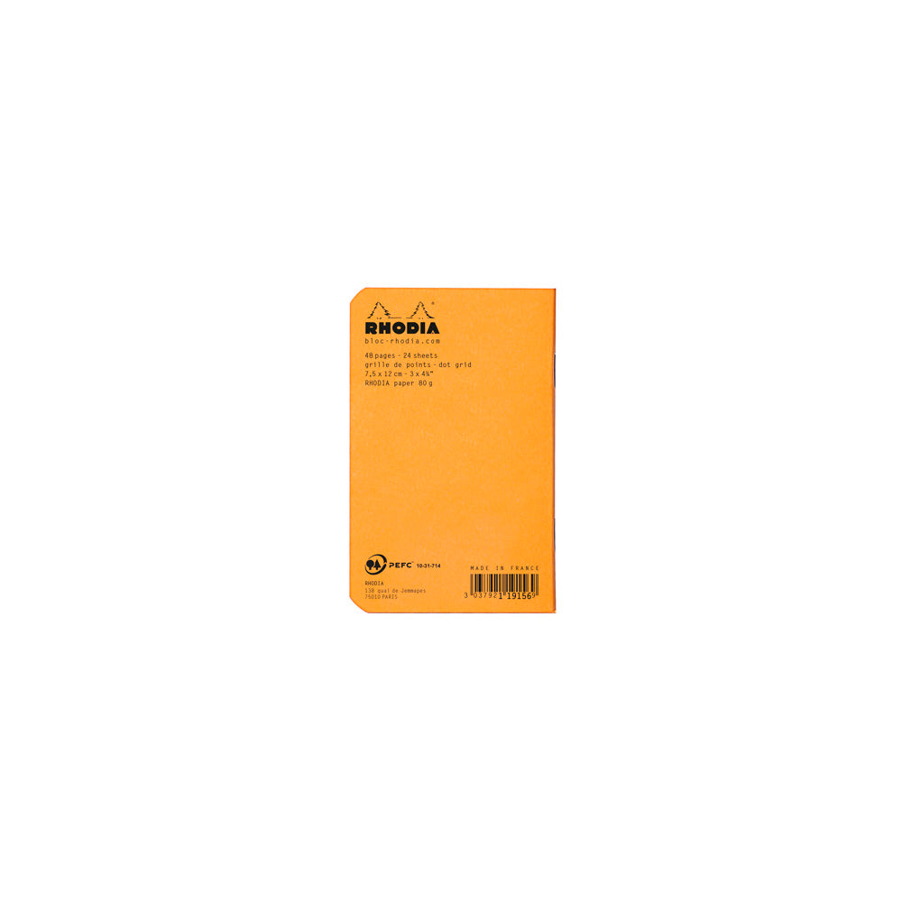 Cahier Notebook A7 Dot Grid Orange
