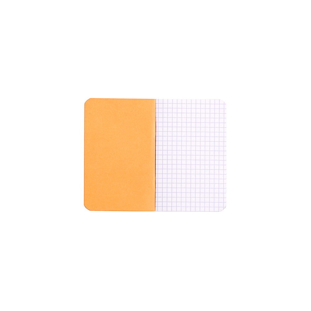 Cahier Notebook A7 Grid Orange
