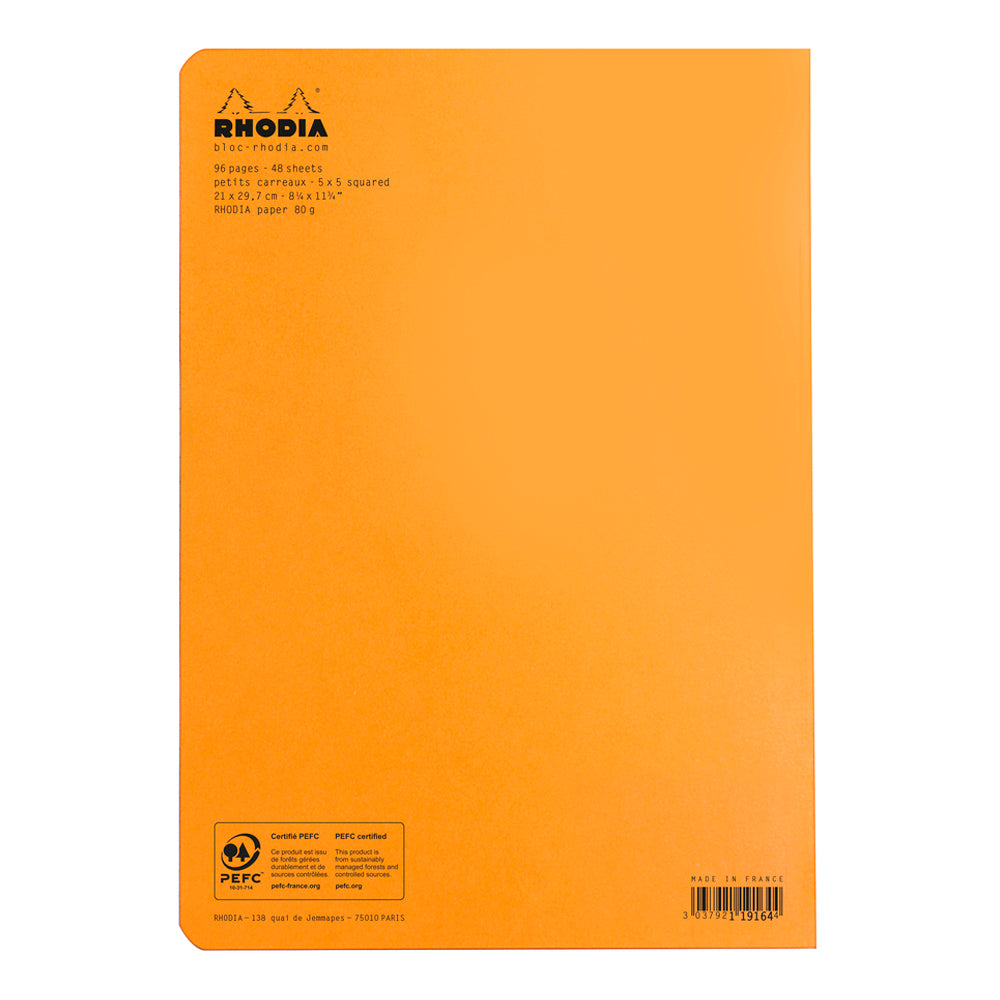 Cahier Notebook A4 Grid Orange