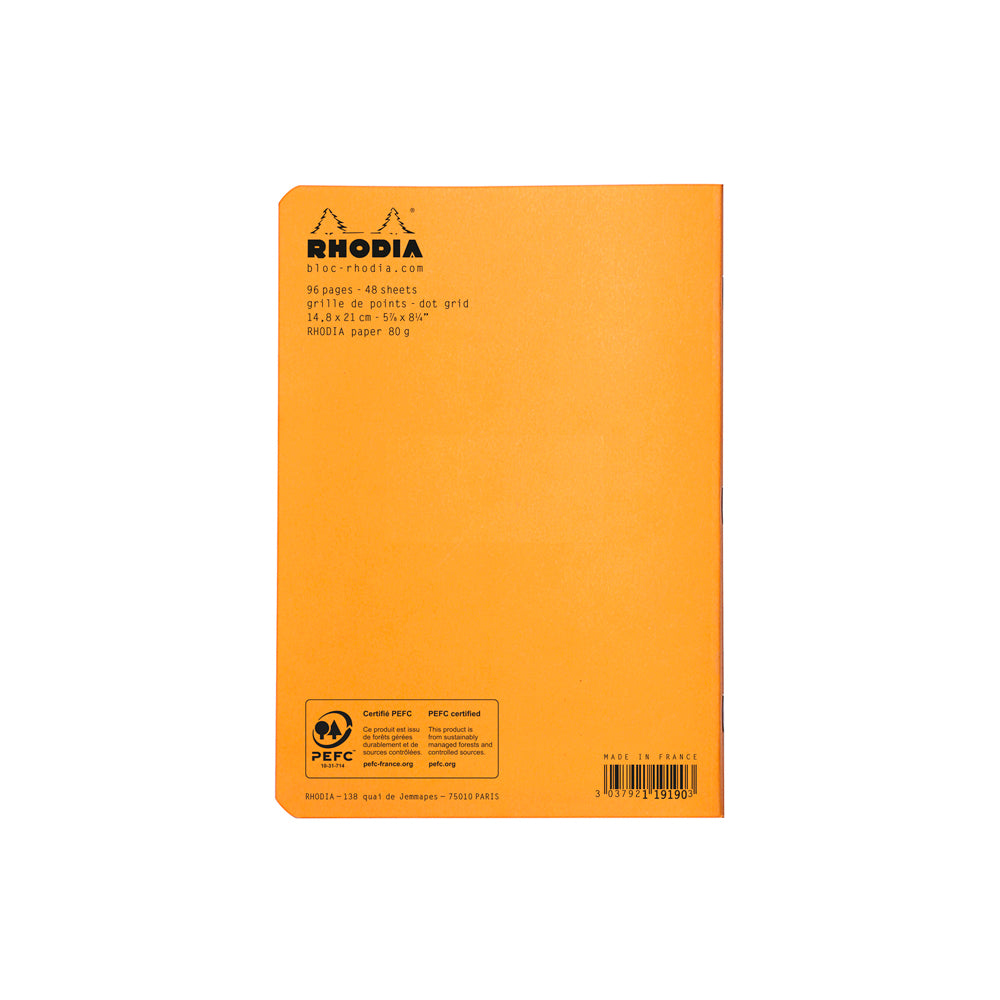 Cahier Notebook A5 Dot Grid Orange