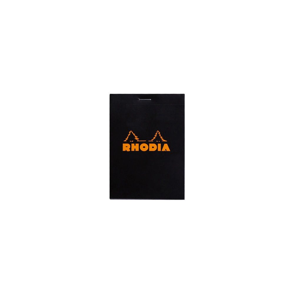No. 12 Head Stapled Notepad Pocket Grid Black