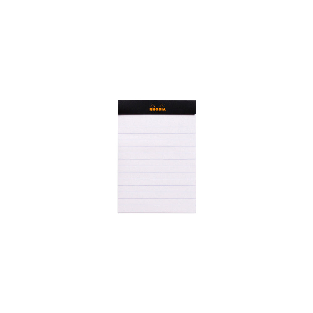 No. 12 Head Stapled Notepad Pocket Lined Black