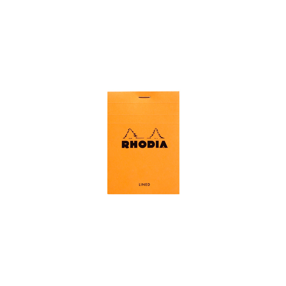 No. 12 Head Stapled Notepad Pocket Lined Orange