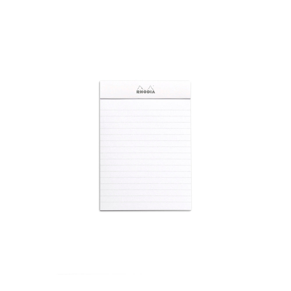 No. 13 Head Stapled Notepad A6 Lined White