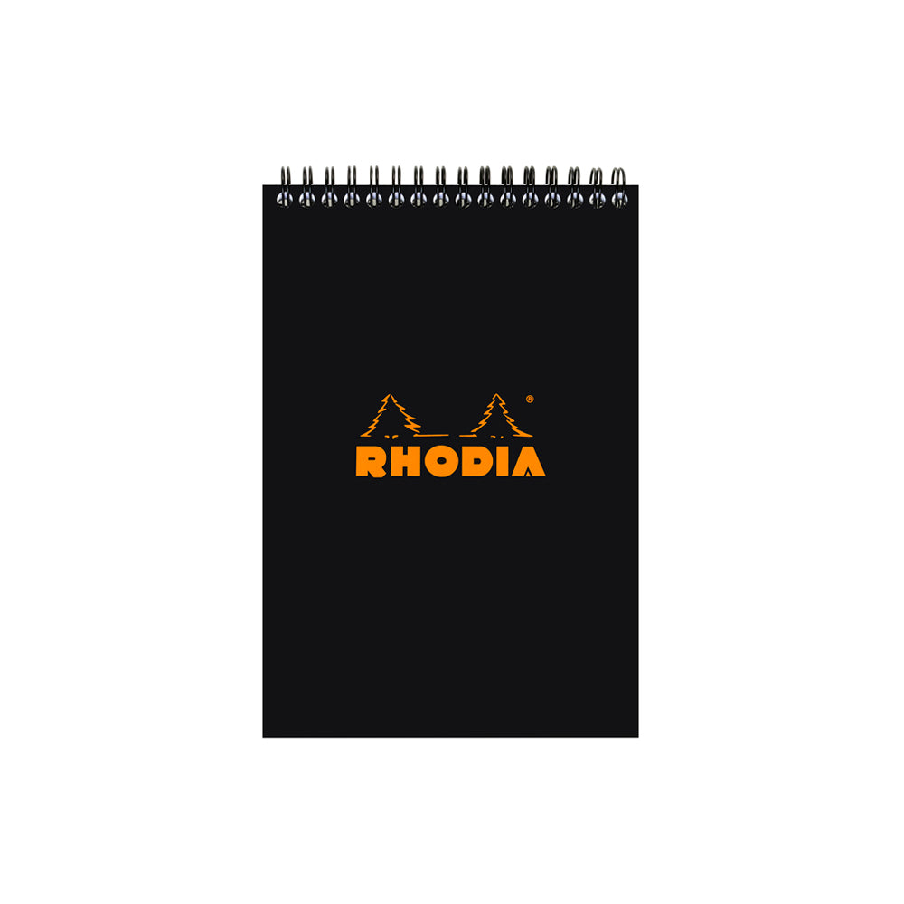 Wirebound Notepad A5 Lined Black
