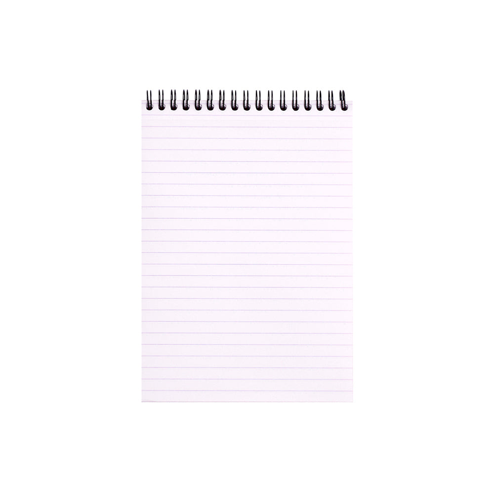 Wirebound Notepad A5 Lined Black