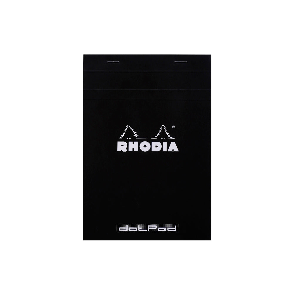 No. 16 Head Stapled Notepad A5 Dot Grid Black