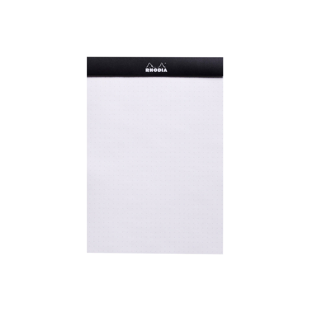 No. 16 Head Stapled Notepad A5 Dot Grid Black