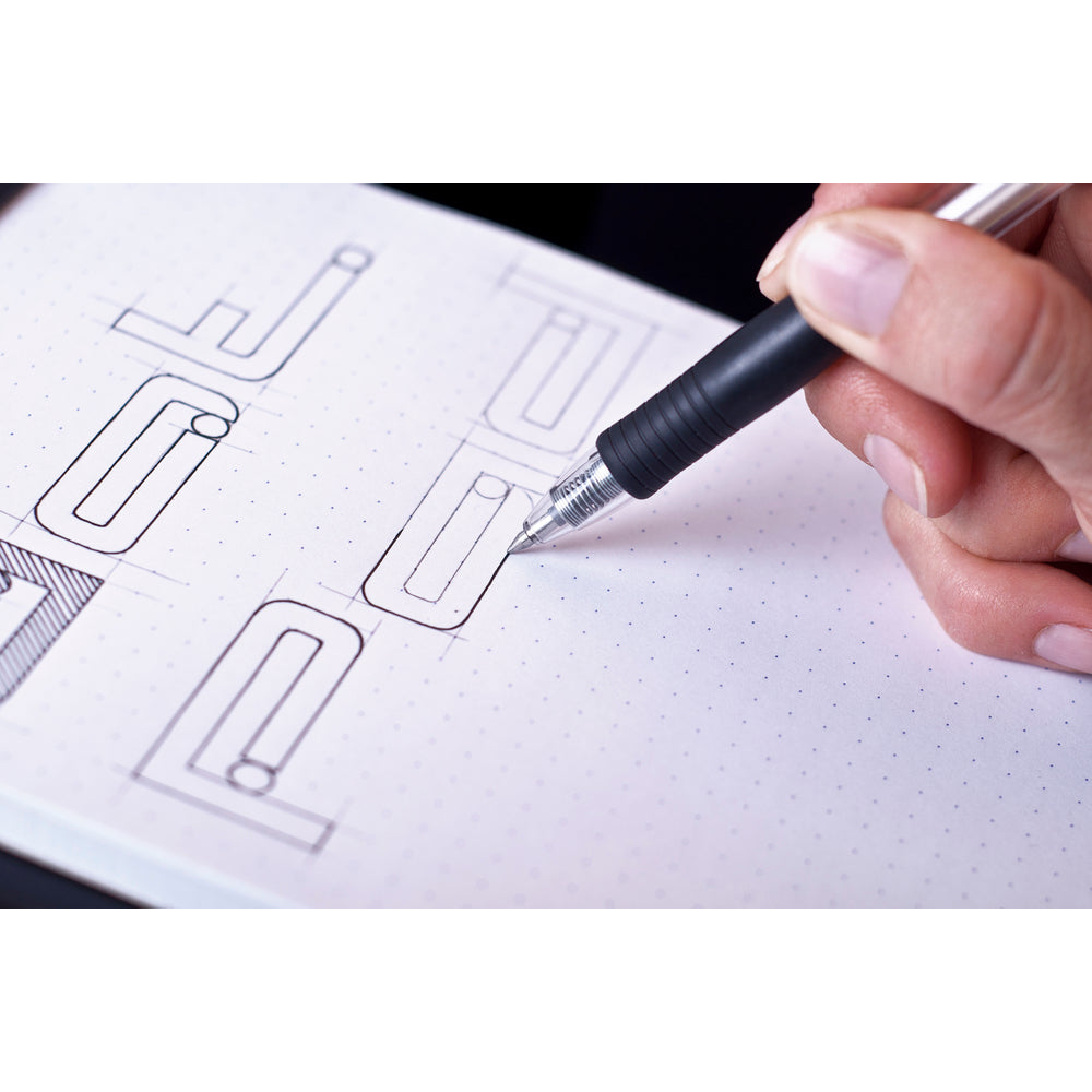No. 16 Head Stapled Notepad A5 Dot Grid Black