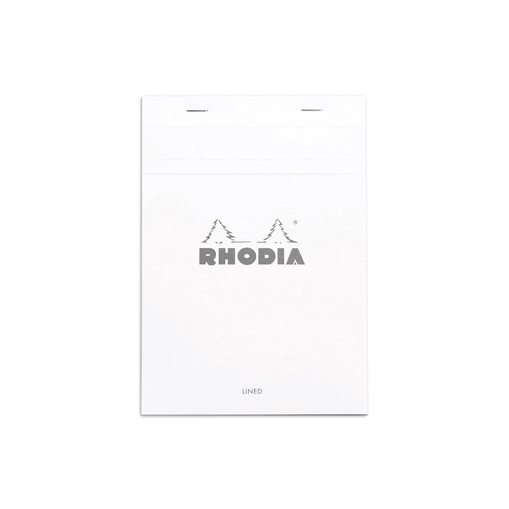 No. 16 Head Stapled Notepad A5 Lined with Margin White