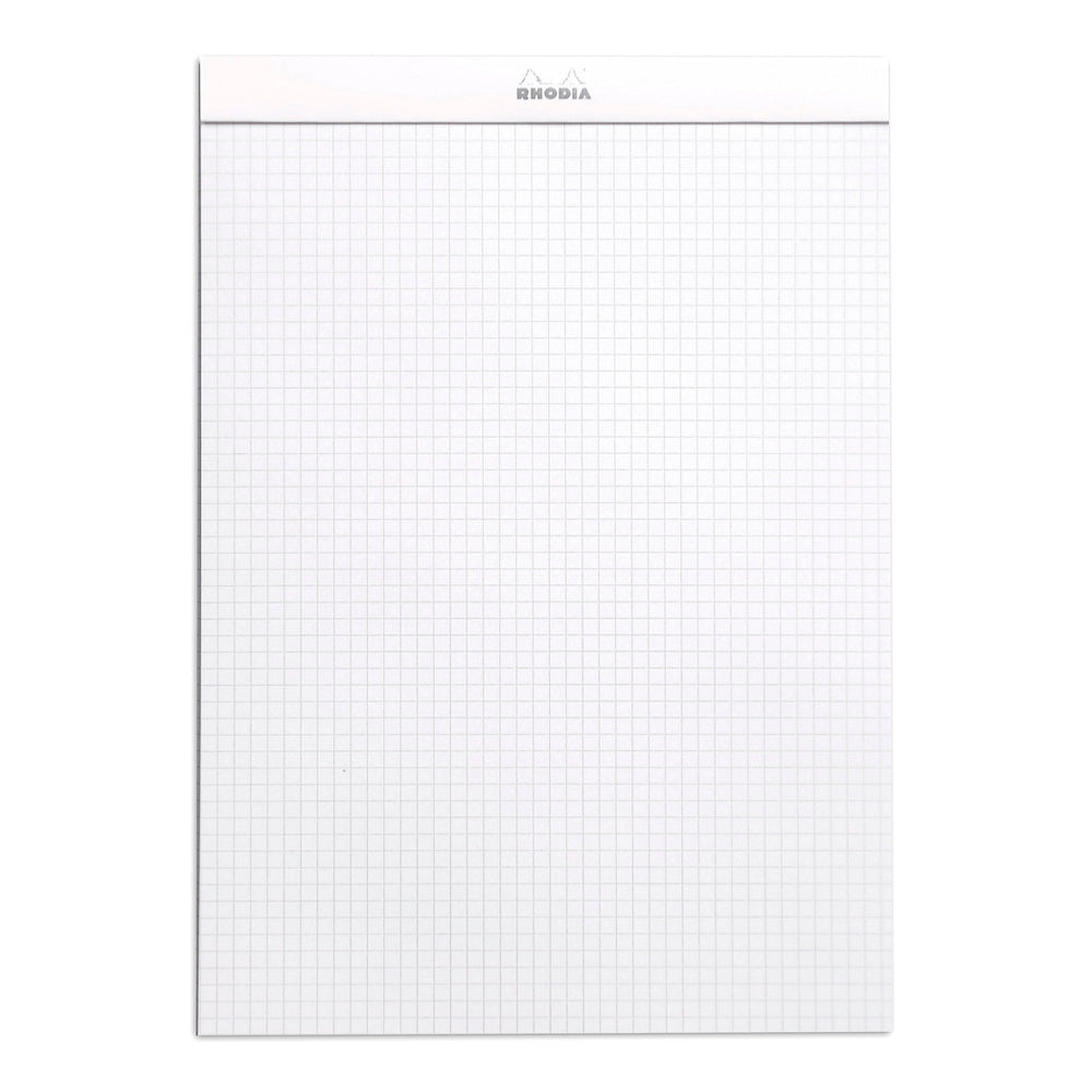 No. 18 Head Stapled Notepad A4 Grid White