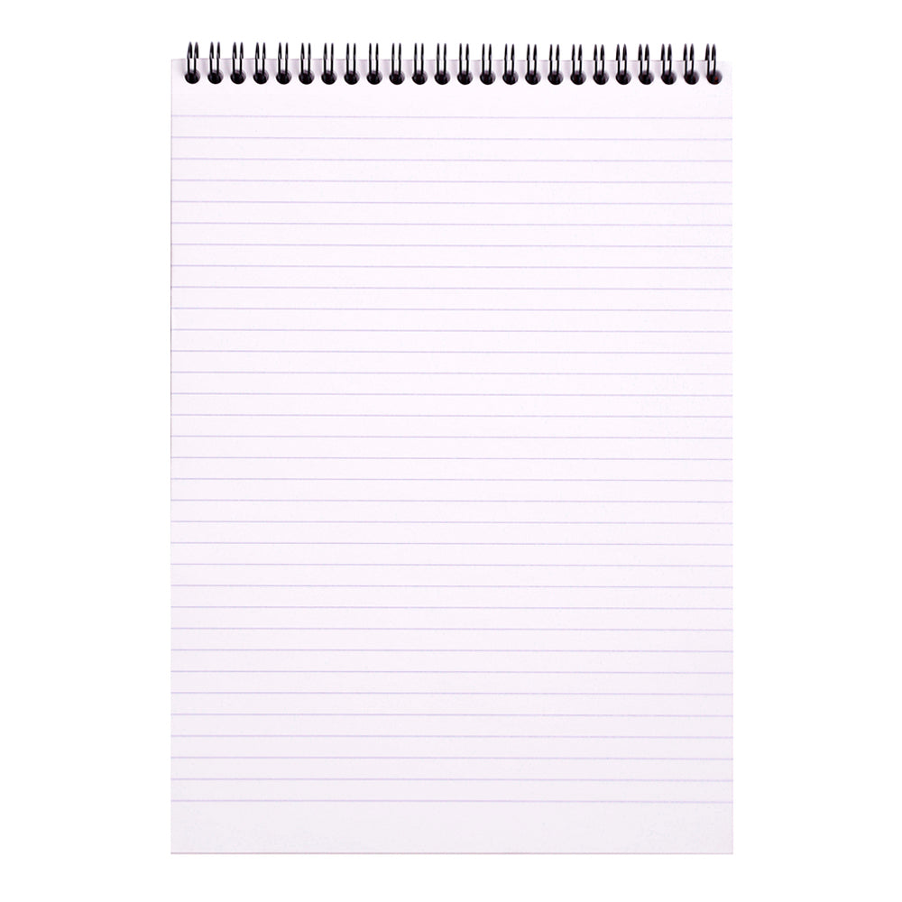Wirebound Notepad A4 Lined Orange