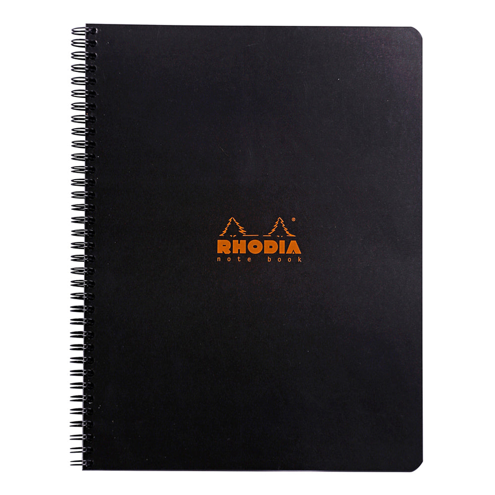 Wirebound Notebook A4+ Grid Black