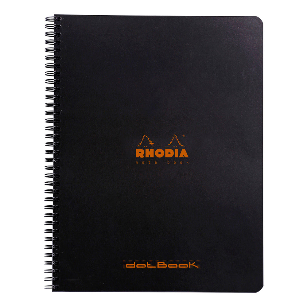 Wirebound Notebook A4+ Dot Grid Black