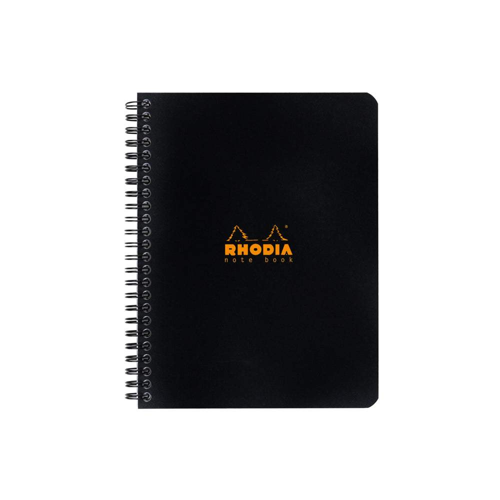 Wirebound Notebook A5+ Grid Black