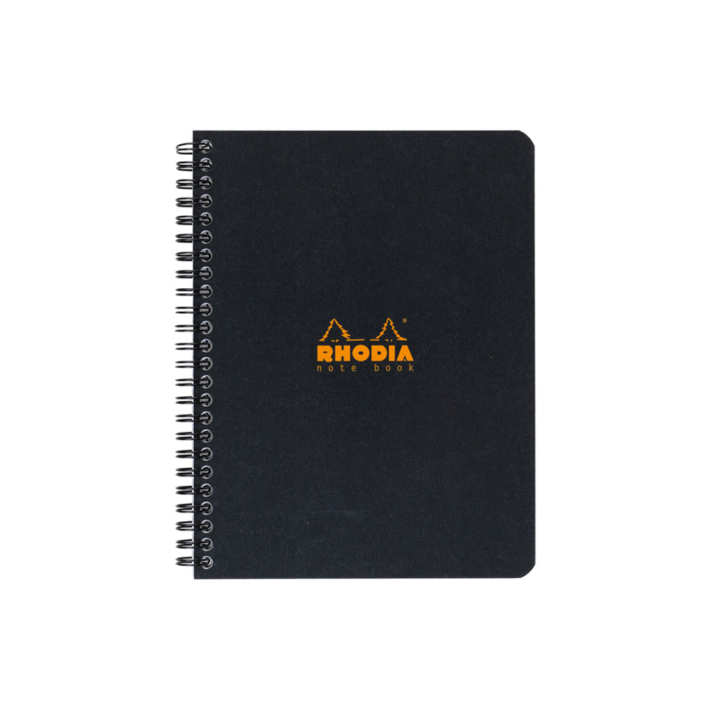 Wirebound Notebook A5+ Lined Black
