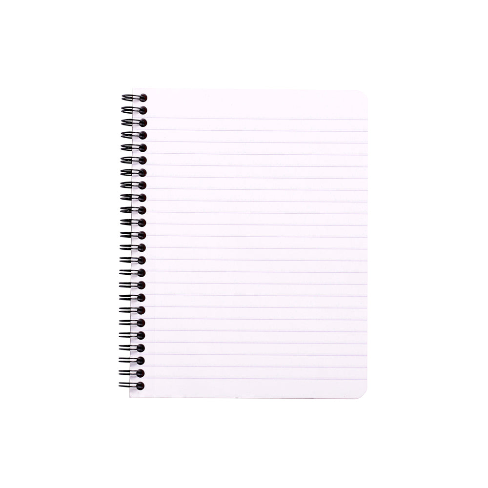 Wirebound Notebook A5+ Lined Black