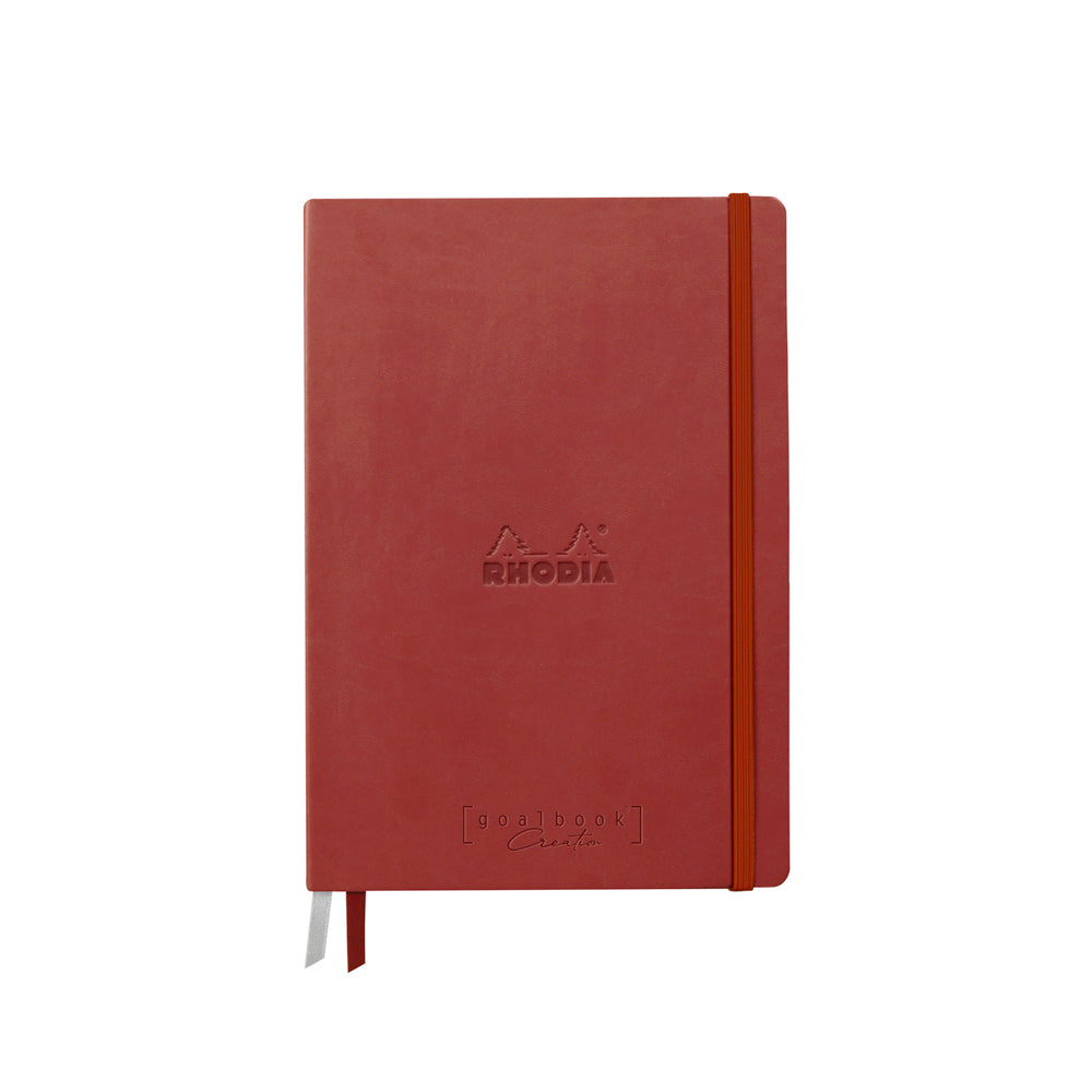 Rhodiarama Goalbook Creation 200gsm White Paper A5 Blank Nacarat