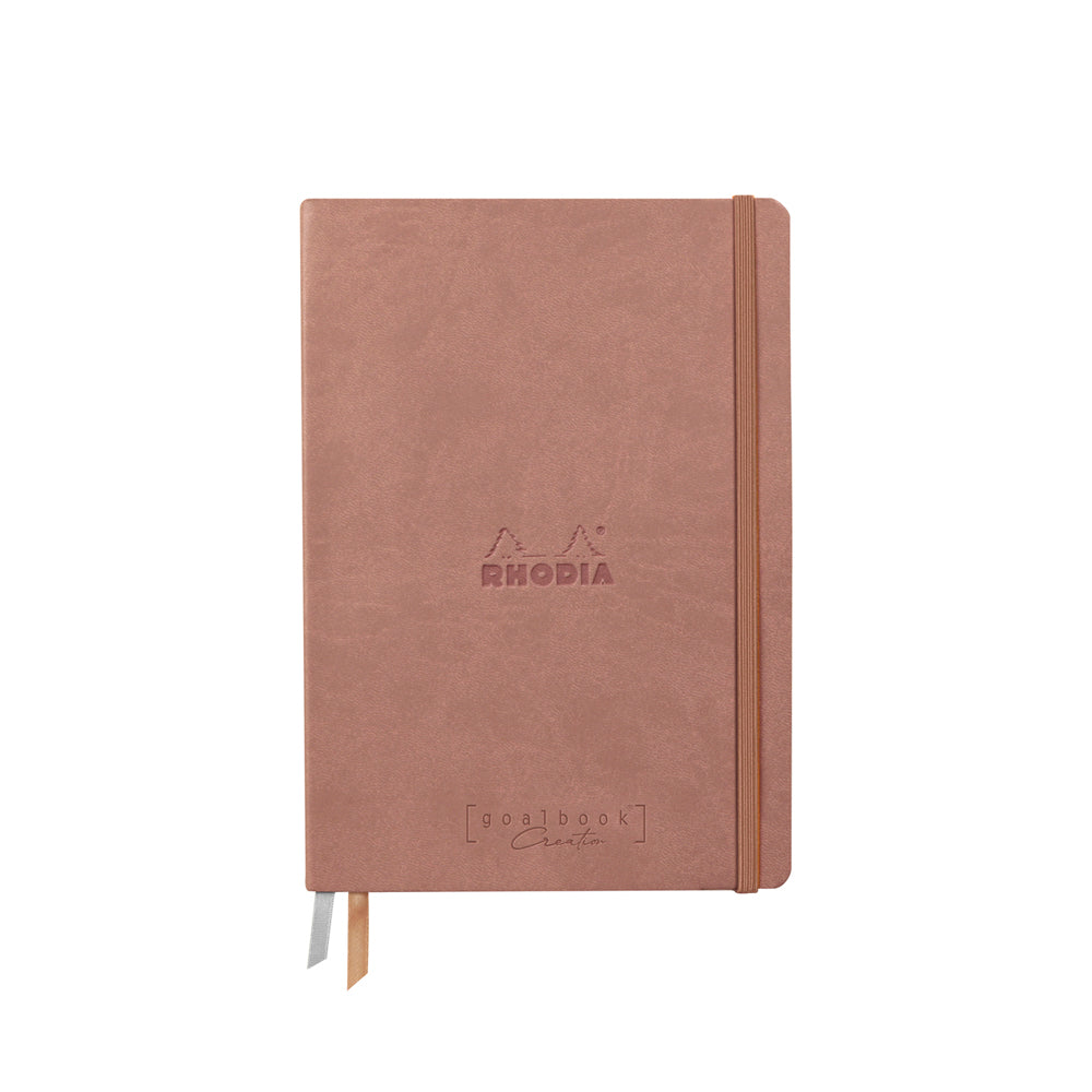 Rhodiarama Goalbook Creation 200gsm White Paper A5 Blank Rosewood