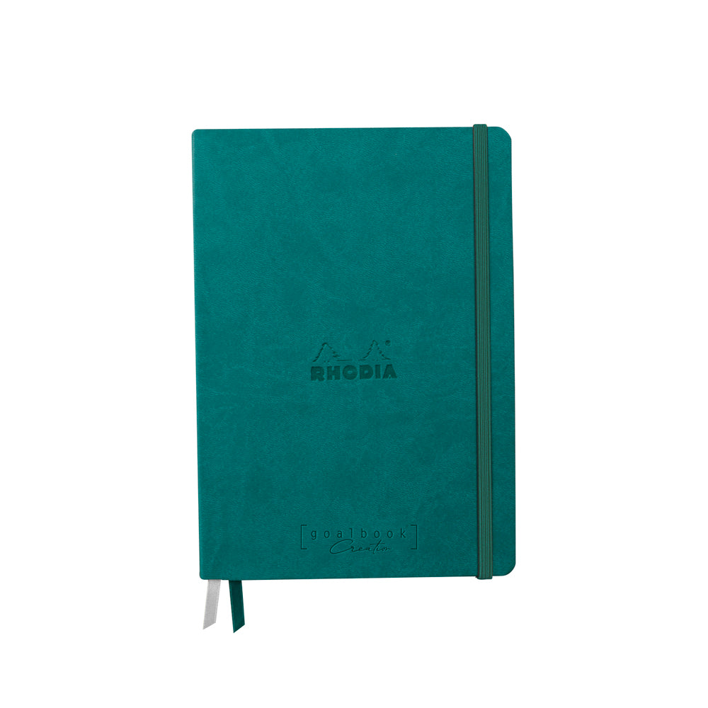 Rhodiarama Goalbook Creation 200gsm White Paper A5 Blank Peacock