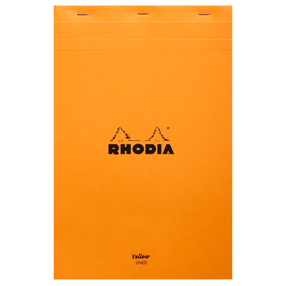 No. 19 Head Stapled Legal Pad A4+ Lined with Margin Orange