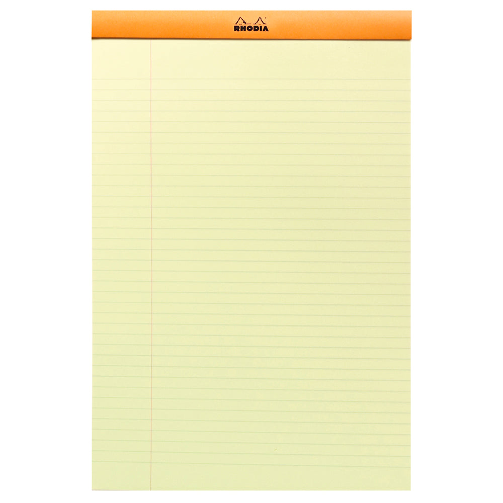 No. 19 Head Stapled Legal Pad A4+ Lined with Margin Orange