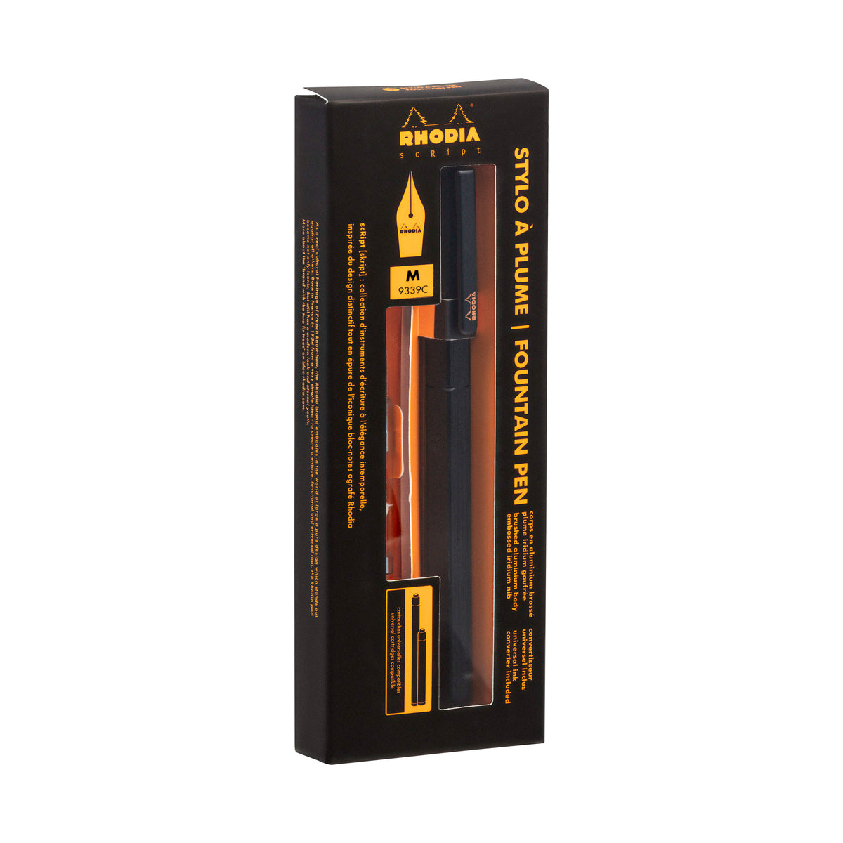 Rhodia scRipt Fountain Pen Medium Nib Black