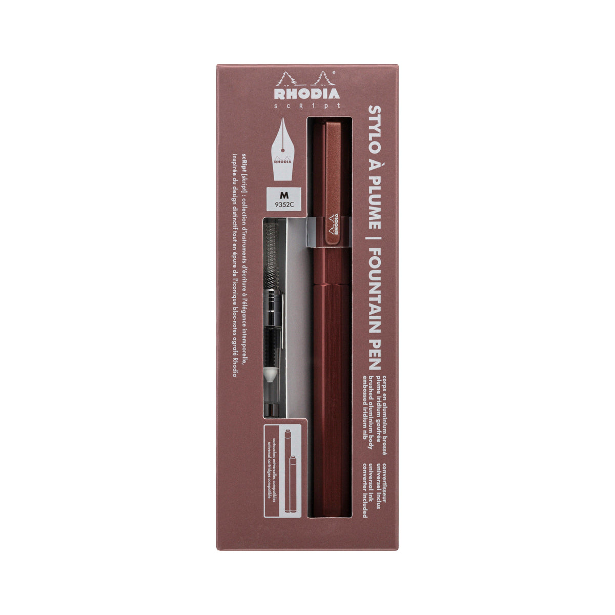Rhodia scRipt Fountain Pen Medium Nib Brown