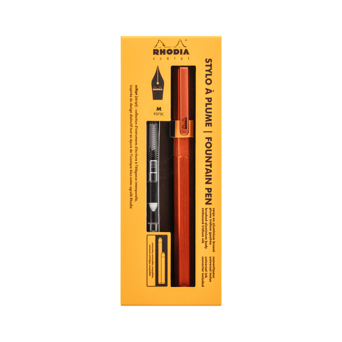 Rhodia scRipt Fountain Pen Medium Nib Orange
