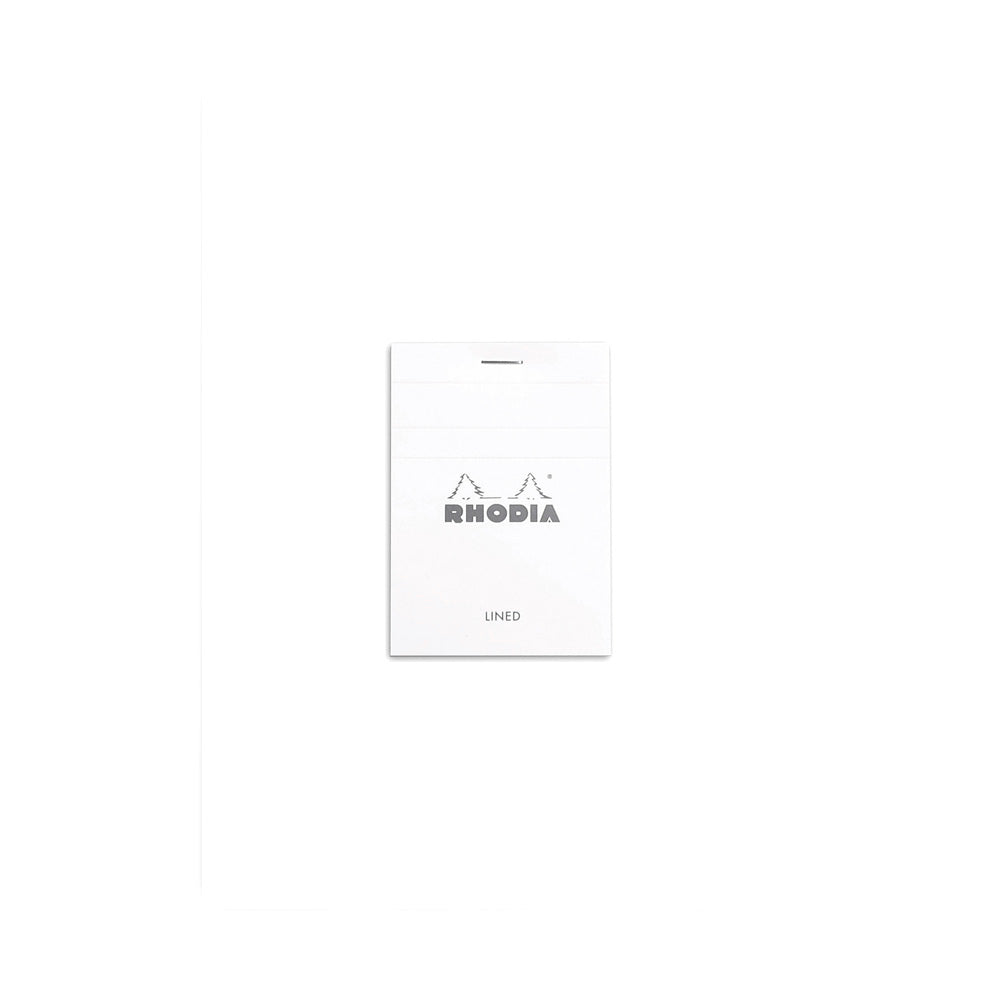 No. 11 Head Stapled Notepad A7 Lined White
