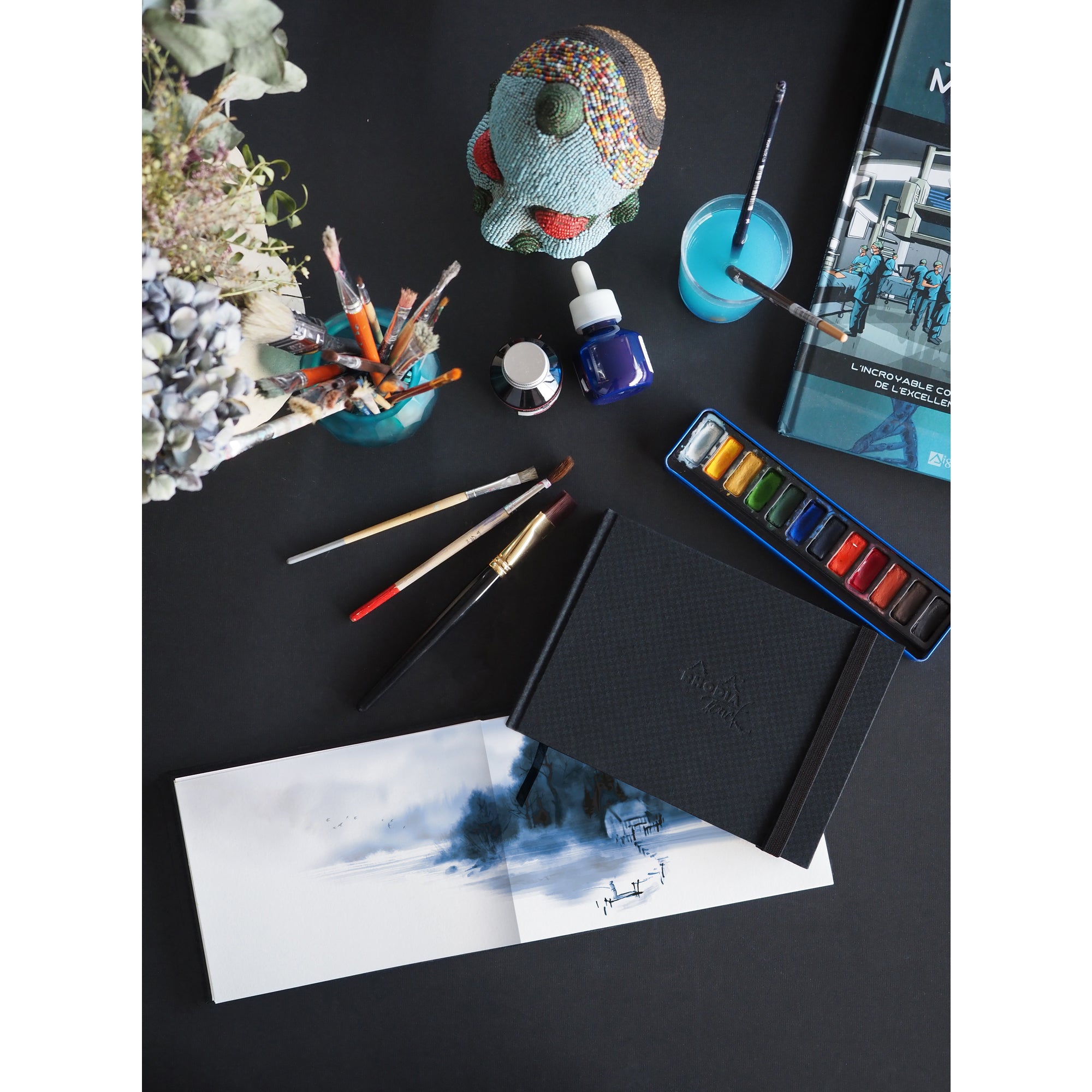 Rhodia Touch Watercolour Book (Cold Pressed Paper) A6 Portrait