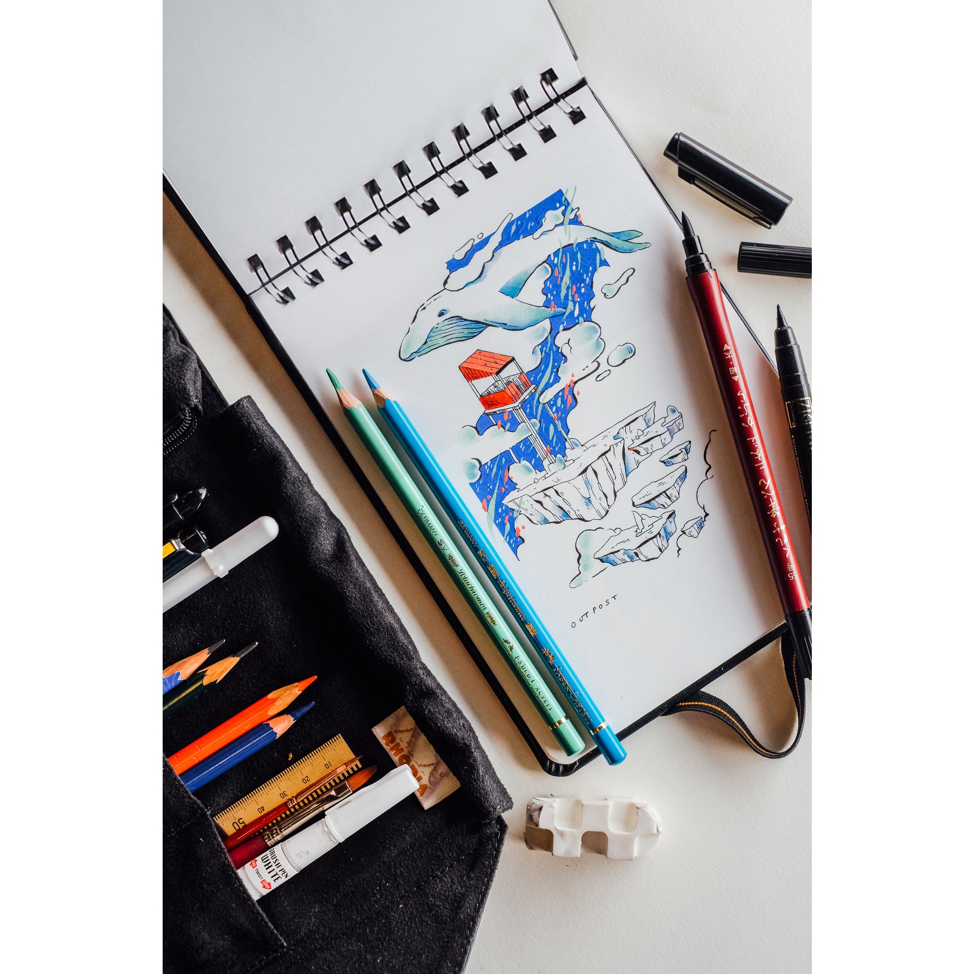 Rhodia Touch Wirebound Mixed Media Artbook A6 Portrait