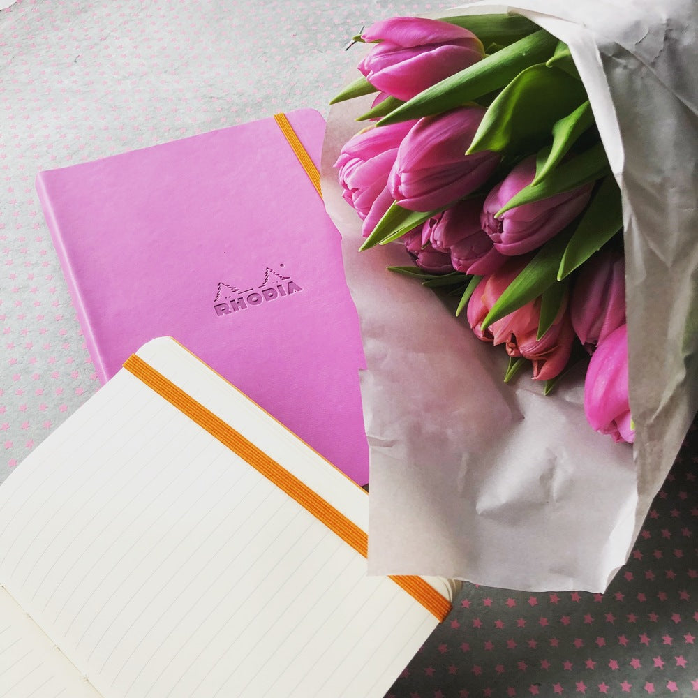 Rhodiarama Classic Softcover Notebook A6 Lined Lilac