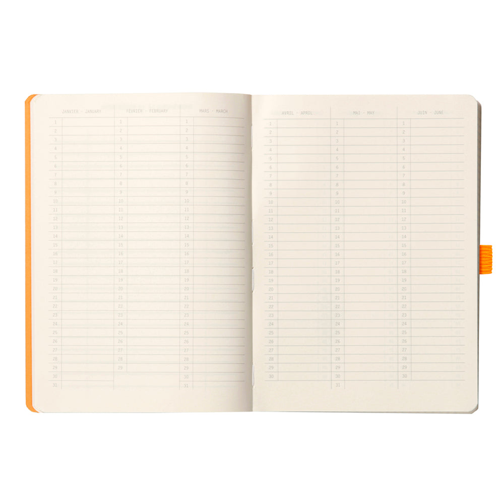 Rhodiarama Goalbook Softcover A5 Grid Black
