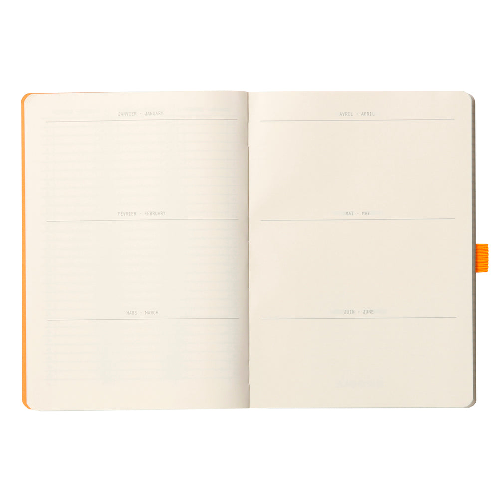 Rhodiarama Goalbook Softcover A5 Grid Black
