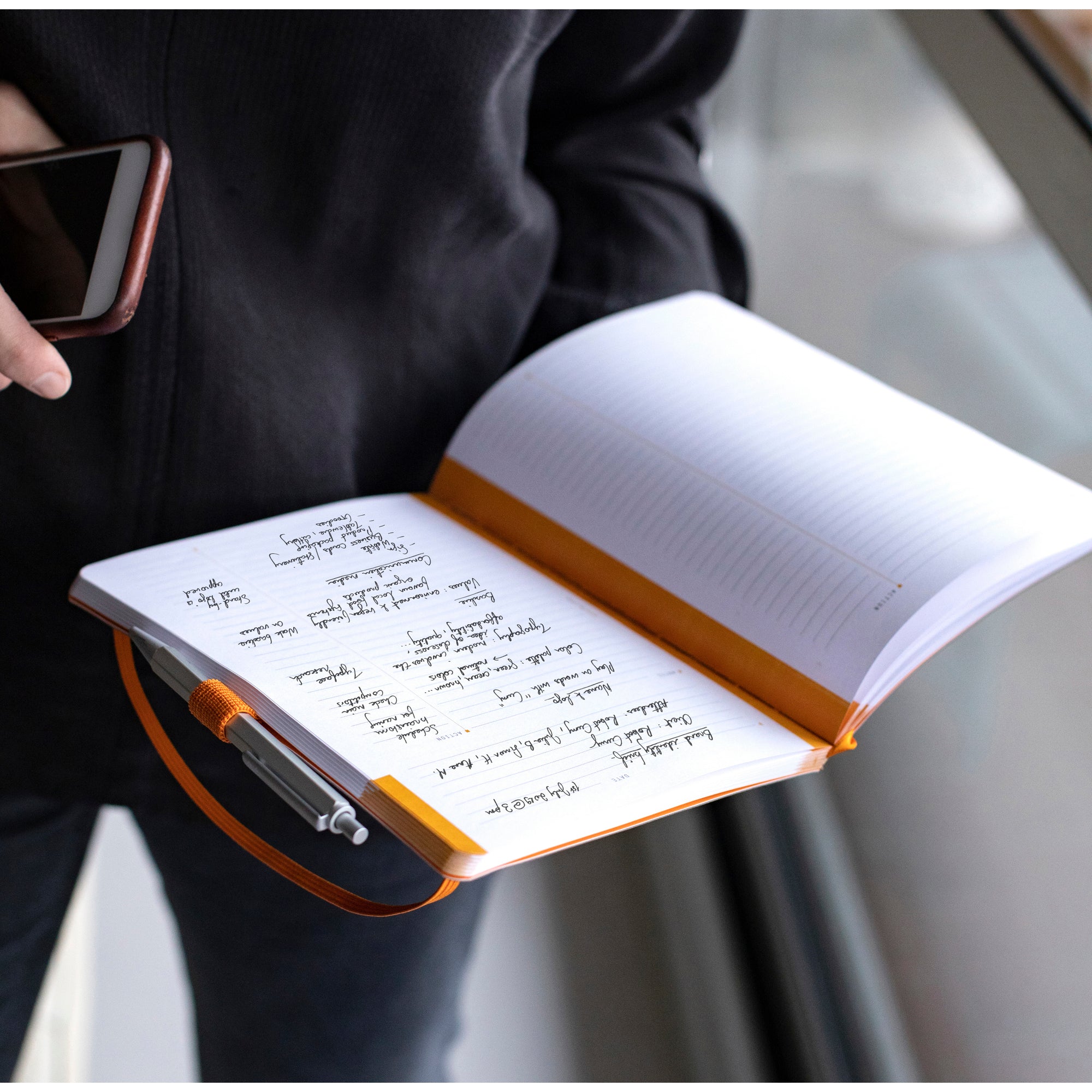 Rhodiarama Meeting Book A5+ Black